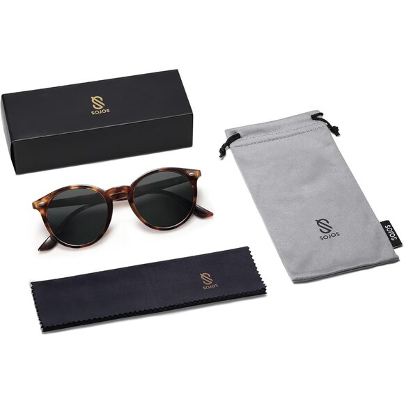 Polarized TAC Retro Round Sunglasses for Men and Women - Stylish Eye Protection